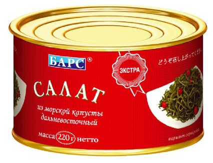 Салат из морской капусты дальневосточный "Экстра". Барс. Отзывы