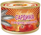 Сардина атлантическая с овощным гарниром в томатном соусе. Калининградский тарный комбинат. Отзывы