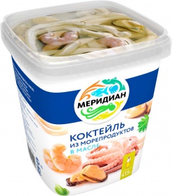 Коктейль из морепродуктов в масле, 415 г. Меридиан. Отзывы