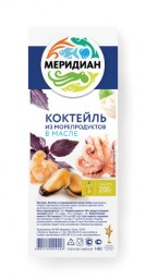 Коктейль из морепродуктов в масле, 200 г. Меридиан. Отзывы