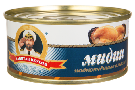 Мидии подкопченные в масле. ТМ "Капитан вкусов". Отзывы